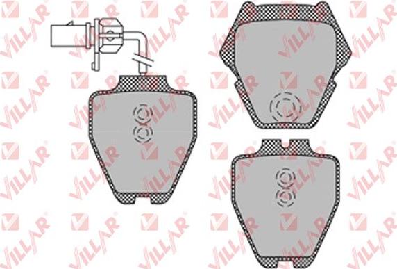 Villar 626.1121 - Тормозные колодки, дисковые, комплект autospares.lv