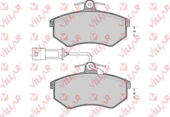 Villar 626.1868 - Тормозные колодки, дисковые, комплект autospares.lv