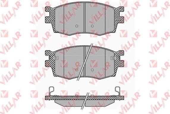 Villar 626.1345 - Тормозные колодки, дисковые, комплект autospares.lv