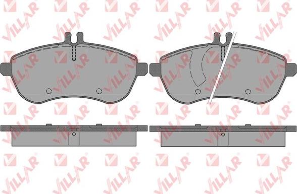 Villar 626.1340 - Тормозные колодки, дисковые, комплект autospares.lv