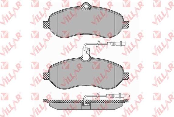 Villar 626.1348 - Тормозные колодки, дисковые, комплект autospares.lv