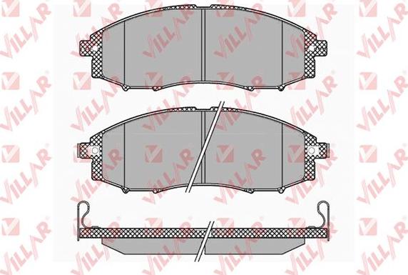 Villar 626.1343 - Тормозные колодки, дисковые, комплект autospares.lv