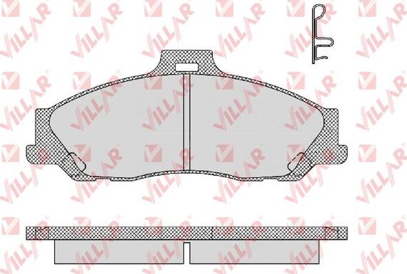 Villar 626.1355 - Тормозные колодки, дисковые, комплект autospares.lv