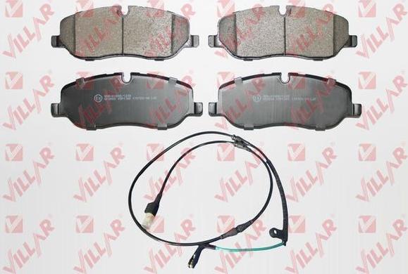 Villar 626.1360A - Тормозные колодки, дисковые, комплект autospares.lv