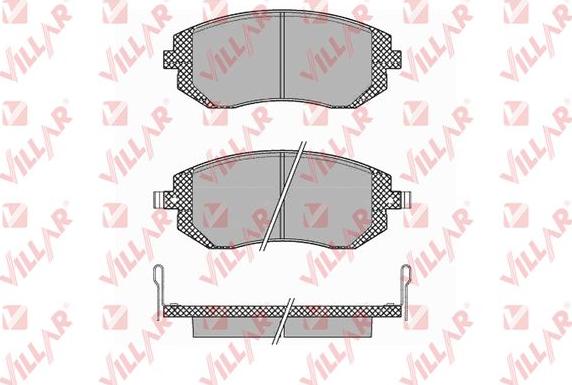 Villar 626.1363 - Тормозные колодки, дисковые, комплект autospares.lv