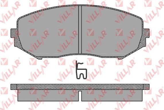 Villar 626.1318 - Тормозные колодки, дисковые, комплект autospares.lv