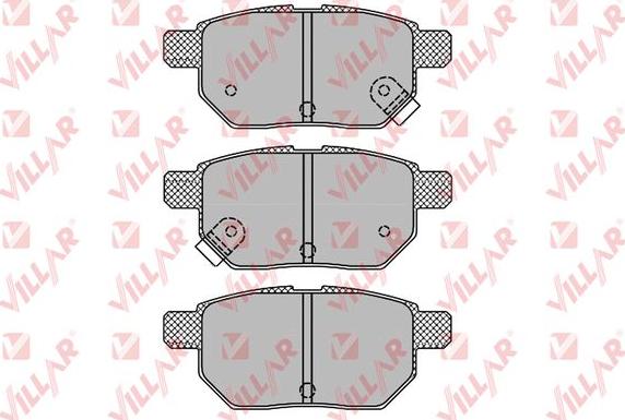 Villar 626.1312 - Тормозные колодки, дисковые, комплект autospares.lv