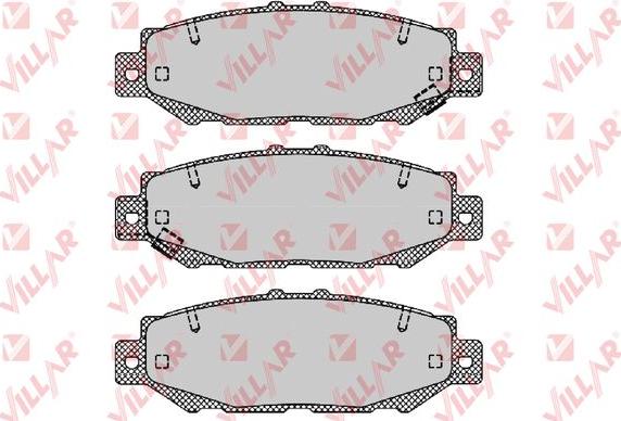 Villar 626.1385 - Тормозные колодки, дисковые, комплект autospares.lv