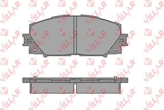 Villar 626.1333 - Тормозные колодки, дисковые, комплект autospares.lv