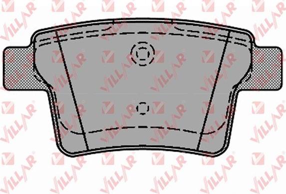 Villar 626.1326 - Тормозные колодки, дисковые, комплект autospares.lv