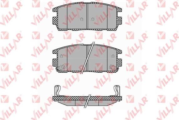 Villar 626.1323 - Тормозные колодки, дисковые, комплект autospares.lv