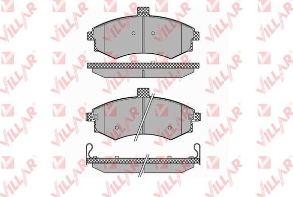 Villar 626.1374 - Тормозные колодки, дисковые, комплект autospares.lv