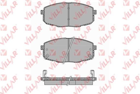Villar 626.1375 - Тормозные колодки, дисковые, комплект autospares.lv