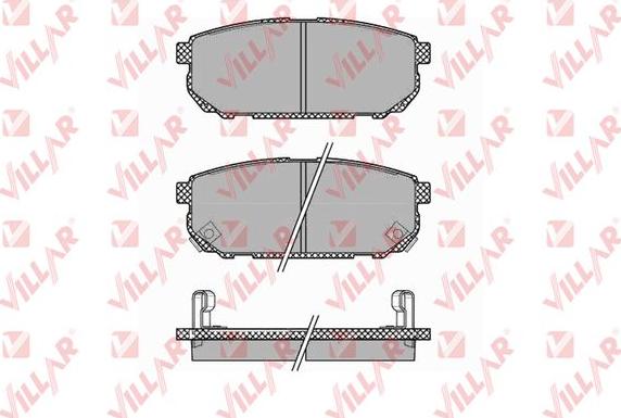 Villar 626.1370 - Тормозные колодки, дисковые, комплект autospares.lv