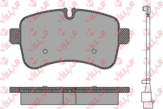 Villar 626.1296A - Тормозные колодки, дисковые, комплект autospares.lv