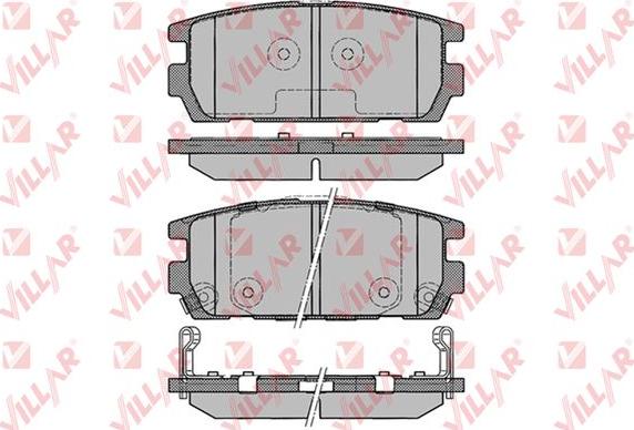 Villar 626.1290 - Тормозные колодки, дисковые, комплект autospares.lv