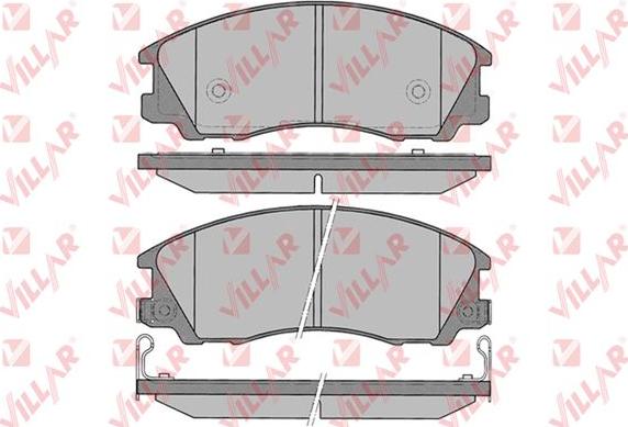 Villar 626.1291 - Тормозные колодки, дисковые, комплект autospares.lv