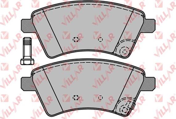 Villar 626.1245 - Тормозные колодки, дисковые, комплект autospares.lv