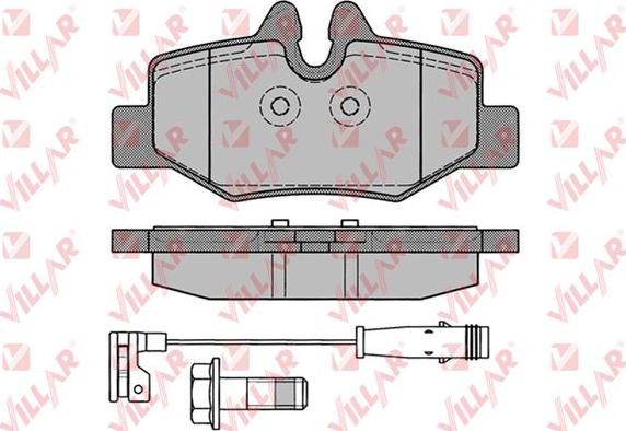 Villar 626.1246 - Тормозные колодки, дисковые, комплект autospares.lv