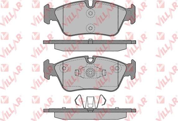 Villar 626.1250 - Тормозные колодки, дисковые, комплект autospares.lv