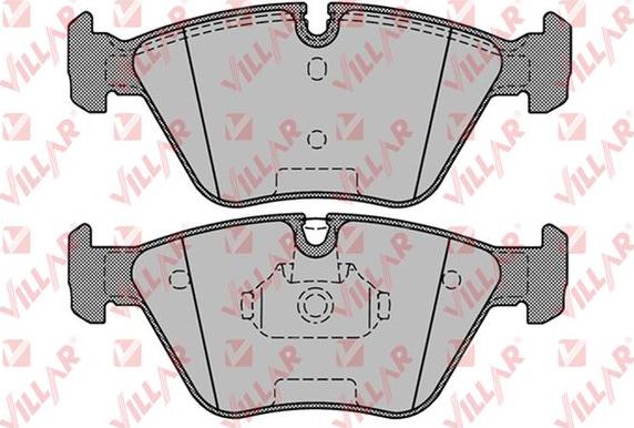 Villar 626.1251 - Тормозные колодки, дисковые, комплект autospares.lv