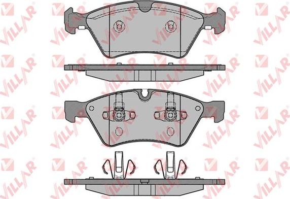 Villar 626.1253 - Тормозные колодки, дисковые, комплект autospares.lv