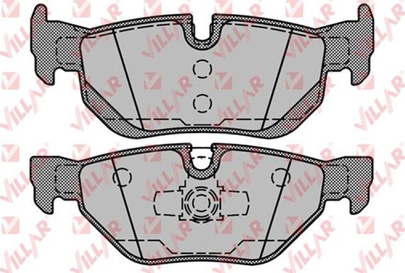 Villar 626.1252 - Тормозные колодки, дисковые, комплект autospares.lv