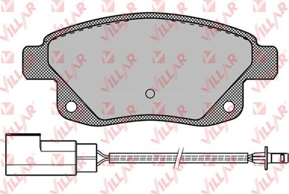 Villar 626.1261 - Тормозные колодки, дисковые, комплект autospares.lv