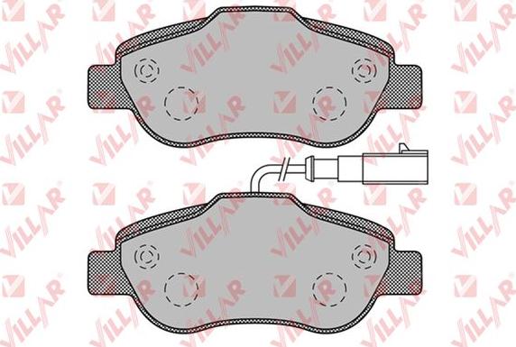 Villar 626.1263 - Тормозные колодки, дисковые, комплект autospares.lv
