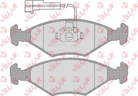 Villar 626.1204 - Тормозные колодки, дисковые, комплект autospares.lv