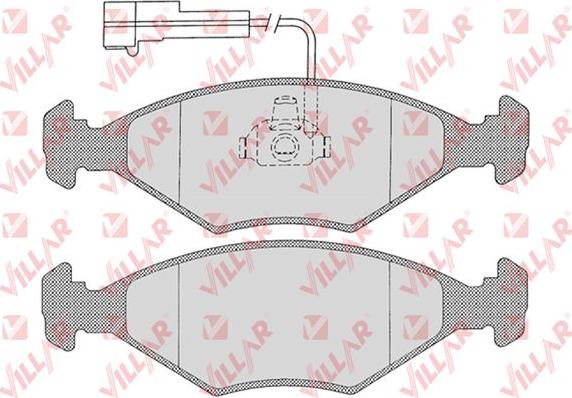 Villar 626.1203 - Тормозные колодки, дисковые, комплект autospares.lv