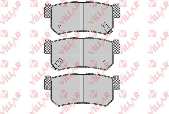 Villar 626.1210 - Тормозные колодки, дисковые, комплект autospares.lv