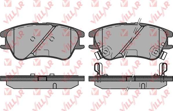 Villar 626.1212 - Тормозные колодки, дисковые, комплект autospares.lv