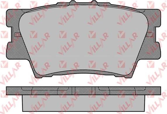 Villar 626.1281 - Тормозные колодки, дисковые, комплект autospares.lv