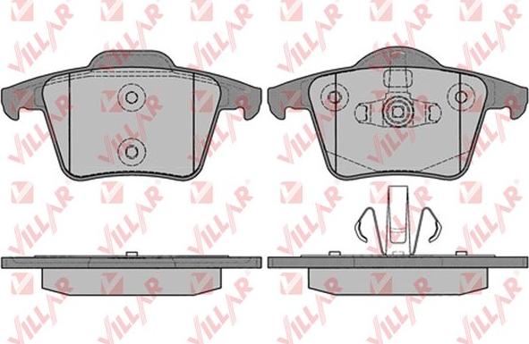 Villar 626.1234 - Тормозные колодки, дисковые, комплект autospares.lv