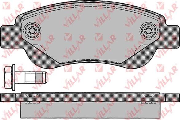 Villar 626.1235 - Тормозные колодки, дисковые, комплект autospares.lv