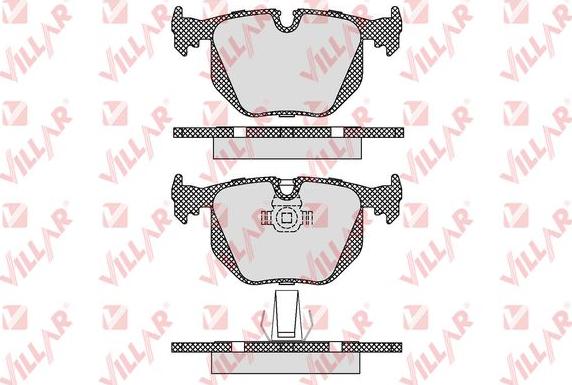 Villar 626.1231 - Тормозные колодки, дисковые, комплект autospares.lv
