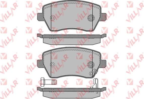 Villar 626.1229 - Тормозные колодки, дисковые, комплект autospares.lv