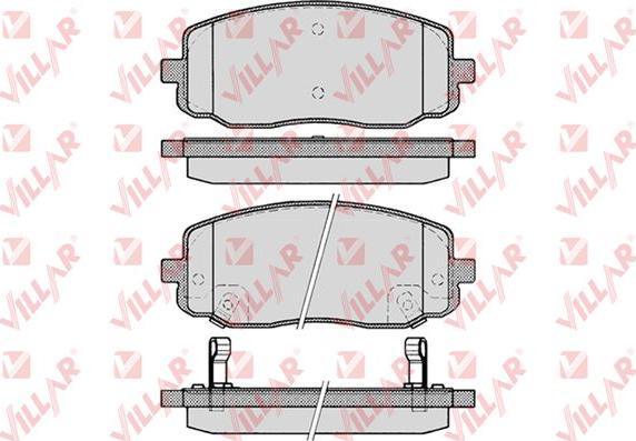 Villar 626.1220 - Тормозные колодки, дисковые, комплект autospares.lv