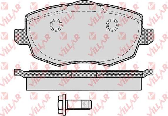 Villar 626.1223 - Тормозные колодки, дисковые, комплект autospares.lv