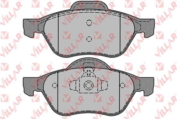 Villar 626.1279 - Тормозные колодки, дисковые, комплект autospares.lv