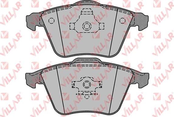 Villar 626.1277 - Тормозные колодки, дисковые, комплект autospares.lv