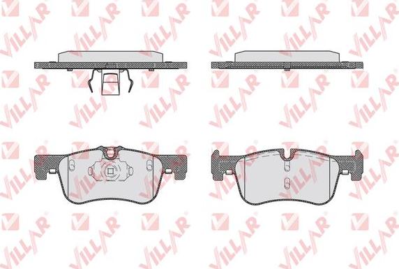 Villar 626.1752 - Тормозные колодки, дисковые, комплект autospares.lv