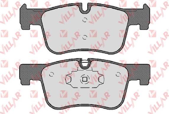 Villar 626.1739 - Тормозные колодки, дисковые, комплект autospares.lv