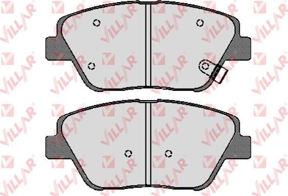 Villar 626.1736 - Тормозные колодки, дисковые, комплект autospares.lv