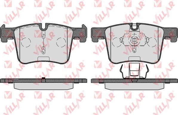 Villar 626.1732 - Тормозные колодки, дисковые, комплект autospares.lv