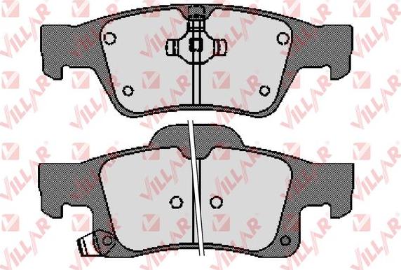 Villar 626.1737 - Тормозные колодки, дисковые, комплект autospares.lv