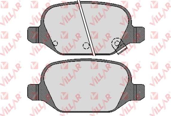 Villar 626.1724 - Тормозные колодки, дисковые, комплект autospares.lv