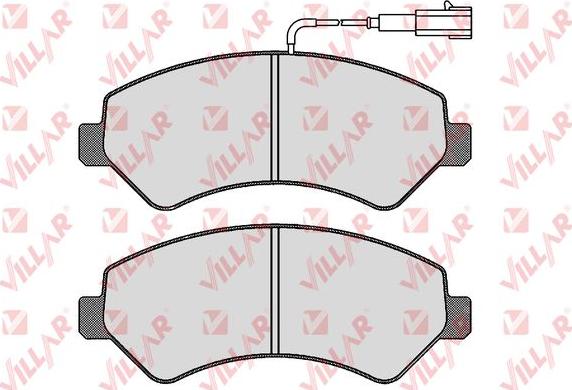 Villar 626.1721 - Тормозные колодки, дисковые, комплект autospares.lv