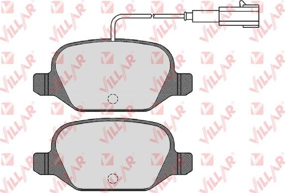 Villar 626.1723 - Тормозные колодки, дисковые, комплект autospares.lv